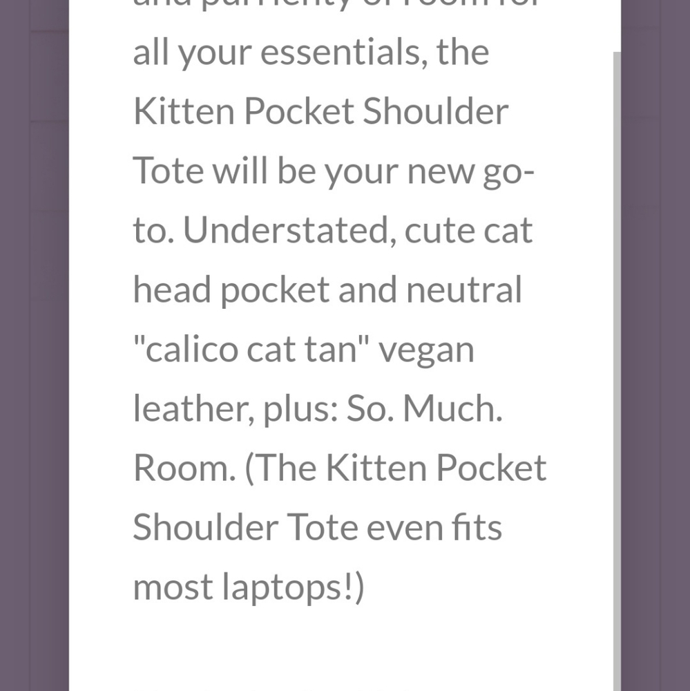 Cat tote - Picture 5 of 6